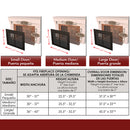 Pleasant Hearth - Alpine Glass Firescreen Black Glass Doors Pleasant Hearth