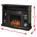 Pleasant Hearth - Elliott Electric Media Fireplace - Merlot Finish Electric Fireplaces Pleasant Hearth