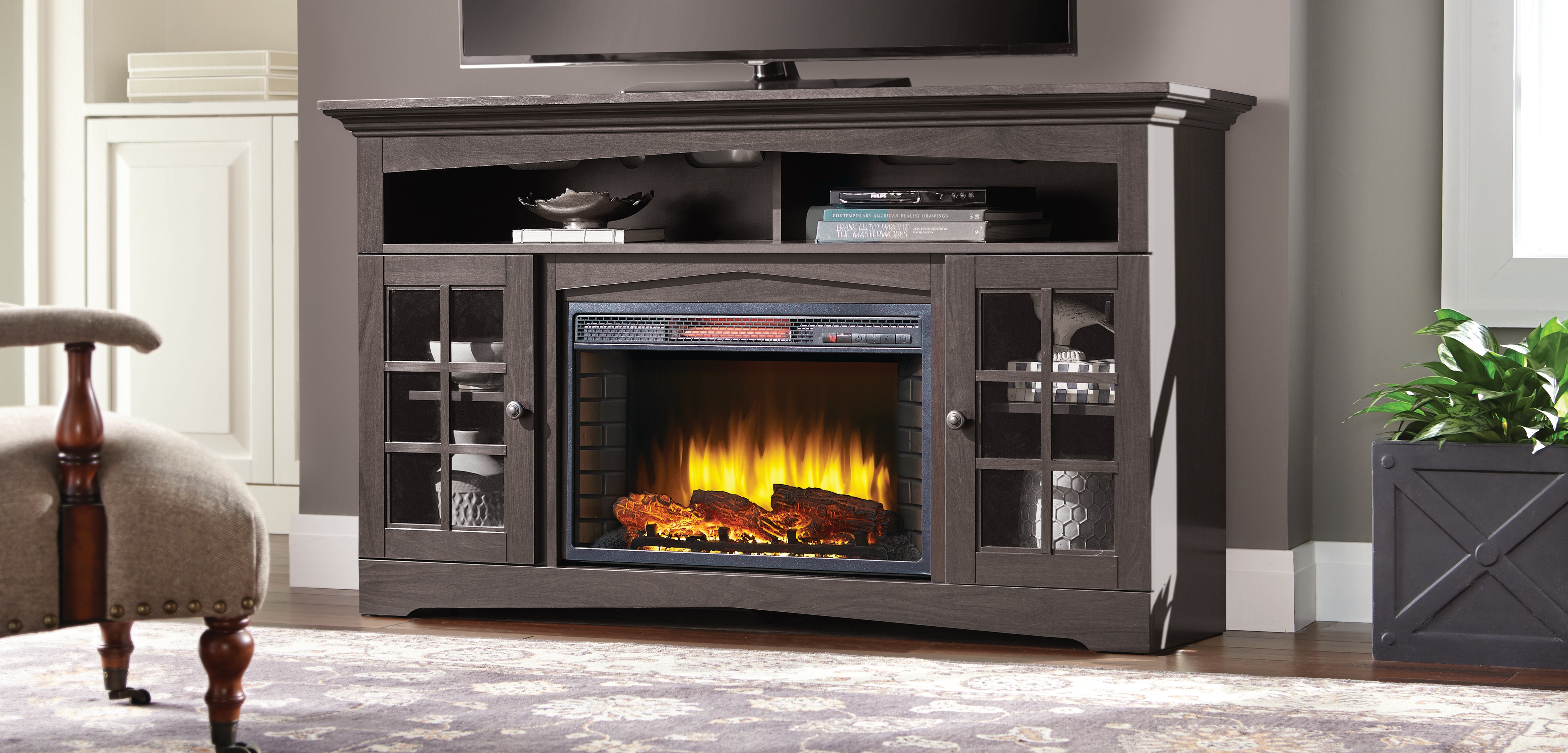 Muskoka Huntley 59 Media Electric Fireplace -Espresso