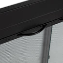 Pleasant Hearth - Alpine Glass Firescreen Black Glass Doors Pleasant Hearth