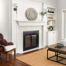 Pleasant Hearth - Alpine Glass Firescreen Black Glass Doors Pleasant Hearth