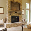 Pleasant Hearth - Ascot Glass Firescreen Black Glass Doors Pleasant Hearth