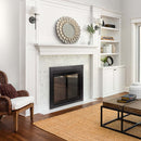 Pleasant Hearth - Ascot Glass Firescreen Black Glass Doors Pleasant Hearth