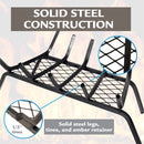 Pleasant Hearth - 1/2 in. steel grate- 24 in. 5 bar with ember retainer Grates Pleasant Hearth