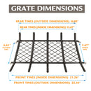 Pleasant Hearth - 1/2 in. steel grate- 27 in. 5 bar with ember retainer Grates Pleasant Hearth