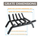 Pleasant Hearth - Lifetime 3/4 in. steel grate - 18 in. 5 bar Grates Pleasant Hearth