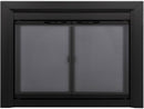 Pleasant Hearth - Carlisle Glass Firescreen Black Glass Doors Pleasant Hearth