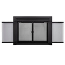 Pleasant Hearth - Carlisle Glass Firescreen Black Glass Doors Pleasant Hearth