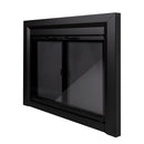 Pleasant Hearth - Carlisle Glass Firescreen Black Glass Doors Pleasant Hearth