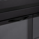 Pleasant Hearth - Carlisle Glass Firescreen Black Glass Doors Pleasant Hearth