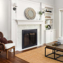 Pleasant Hearth - Carlisle Glass Firescreen Black Glass Doors Pleasant Hearth