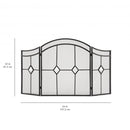 Pleasant Hearth - Diamond Fireplace Screen Fireplace Accessories Pleasant Hearth