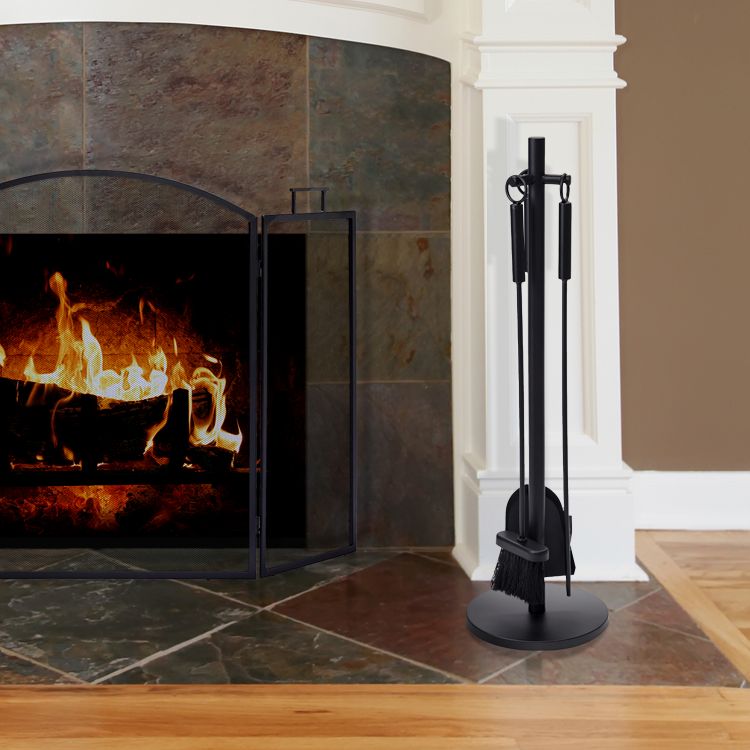 4 Piece Fireplace Utensils Fireplace Accessories Pleasant Hearth   