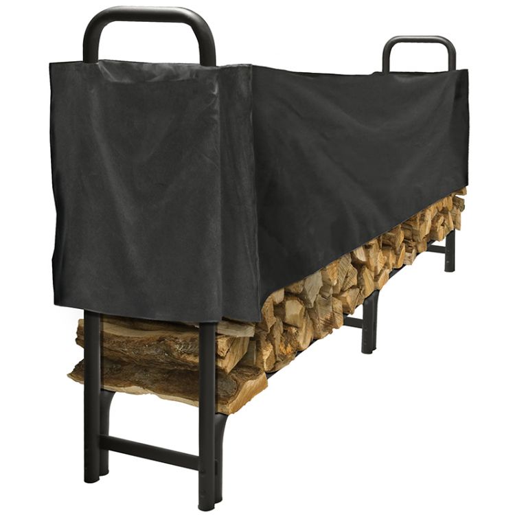 8 ft. Half Polyester Cover Log Storage Racks Pleasant Hearth