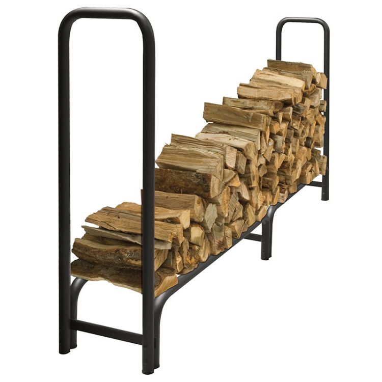 8 ft. Heavy Duty Log Rack Log Storage Racks Pleasant Hearth   
