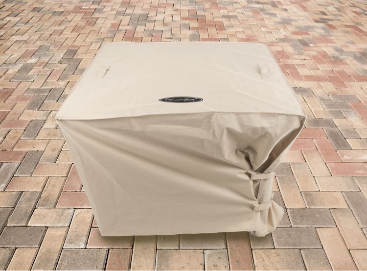 Large Square Fire Pit Cover Fire Pit Accessories Pleasant Hearth   