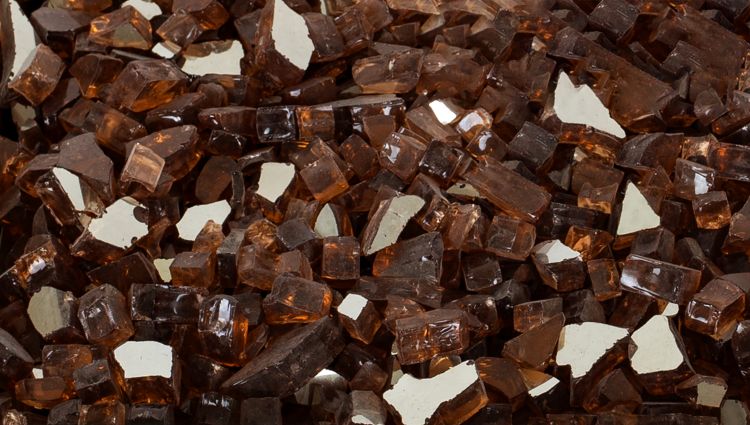 Amber Tempered Glass Rocks Fire Pit Accessories Pleasant Hearth