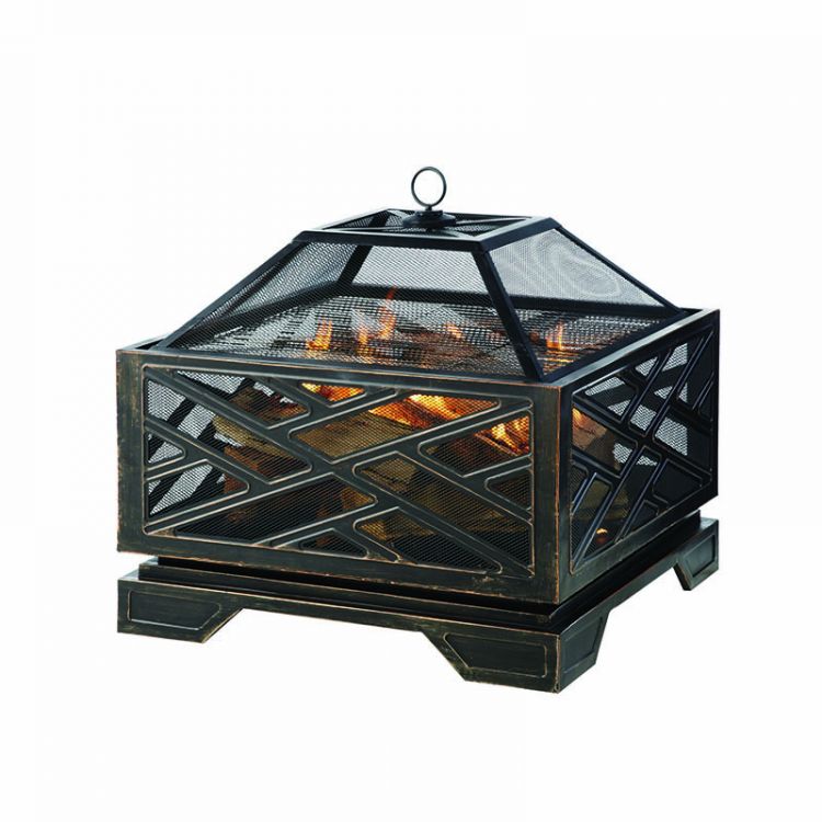 Martin 26" Square Deep Bowl Fire Pit Pleasant Hearth Pleasant Hearth