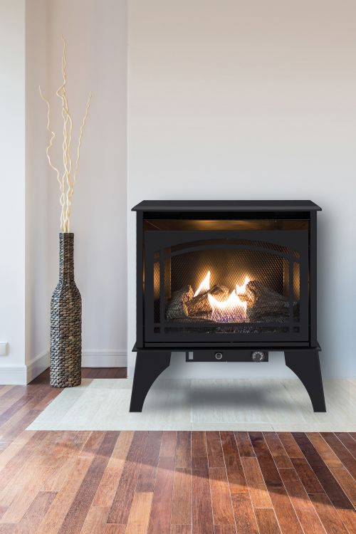 Pleasant Hearth 20,000 BTU 23.5 in. Compact Vent Free Gas Stove Vent Free Stoves Pleasant Hearth
