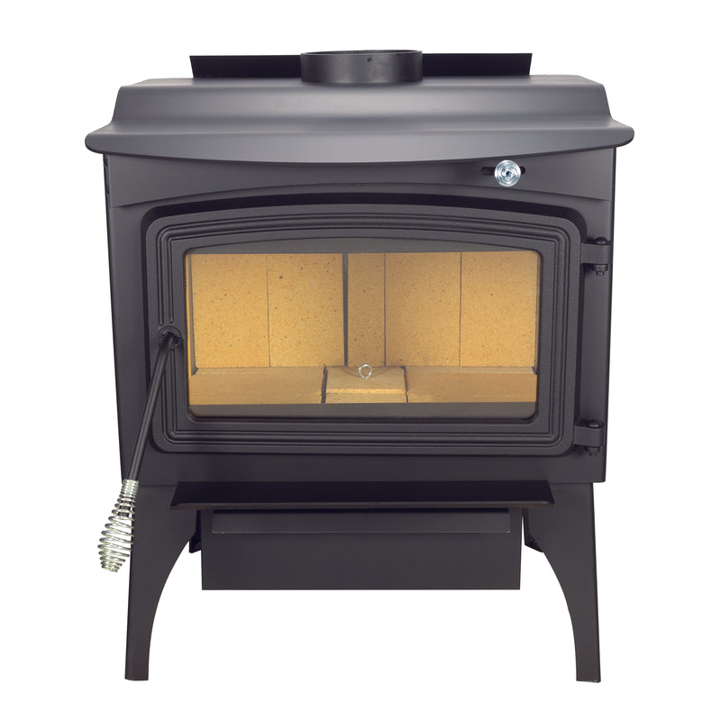 Pleasant Hearth 2,200 Sq. Ft. Wood Stove with Legs and Chrome Handles Wood Stoves Pleasant Hearth