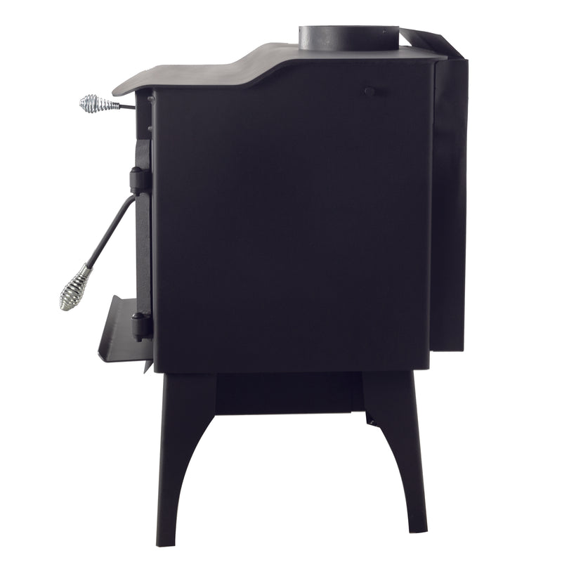 Pleasant Hearth 2,200 Sq. Ft. Wood Stove with Legs and Chrome Handles Wood Stoves Pleasant Hearth