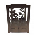 Design Specialties Ivy Fireplace Log Basket Ivy Solar Bronze Fireplace Accessories GHP Group Inc
