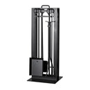 Design Specialties Craftsman Fireplace Tool Set with Stand Textured Black Fireplace Accessories GHP Group Inc
