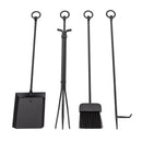 Design Specialties Craftsman Fireplace Tool Set with Stand Textured Black Fireplace Accessories GHP Group Inc