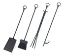 Design Specialties Pond Fireplace Tool Set with Stand Textured Black Fireplace Accessories GHP Group Inc