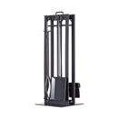 Design Specialties Pond Fireplace Tool Set with Stand Textured Black Fireplace Accessories GHP Group Inc