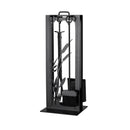 Design Specialties Pond Fireplace Tool Set with Stand Textured Black Fireplace Accessories GHP Group Inc