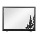 Design Specialties Northwoods Glass Fireplace Screen 43 X 32 Textured Black Fireplace Accessories GHP Group Inc