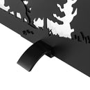 Design Specialties Northwoods Glass Fireplace Screen 43 X 32 Textured Black Fireplace Accessories GHP Group Inc