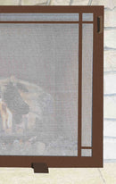 Design Specialties Craftsman Fireplace Screen 38 X 26 Solar Bronze Fireplace Accessories GHP Group Inc