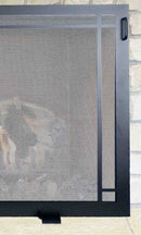 Design Specialties Craftsman Fireplace Screen 43 X 32 Textured Black Fireplace Accessories GHP Group Inc