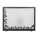 Design Specialties Ivy Fireplace Screen 38 X 26 Textured Black Fireplace Accessories GHP Group Inc