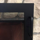 Design Specialties Pond Fireplace Screen 43 X 32 Textured Black Fireplace Accessories GHP Group Inc