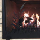 Design Specialties Pond Fireplace Screen Pond 38 X 26 Textured Black Fireplace Accessories GHP Group Inc