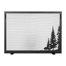 Design Specialties Northwoods Fireplace Screen 38 X 26 Textured Black Fireplace Accessories GHP Group Inc