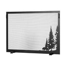 Design Specialties Northwoods Fireplace Screen 43 X 32 Textured Black Fireplace Accessories GHP Group Inc