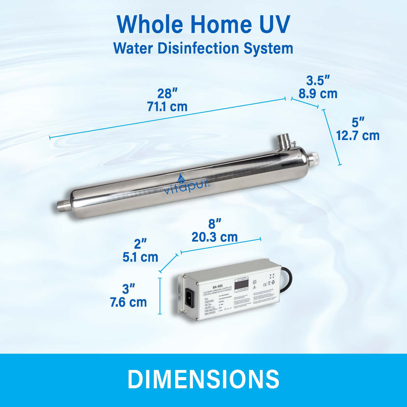 Vitapur 12 gpm Whole Home UV Water Disinfection System UV Disinfection Vitapur   