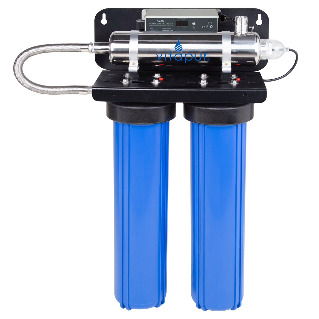 Vitapur 15 gpm Whole Home UV Rack Water Disinfection & Filtration Syst