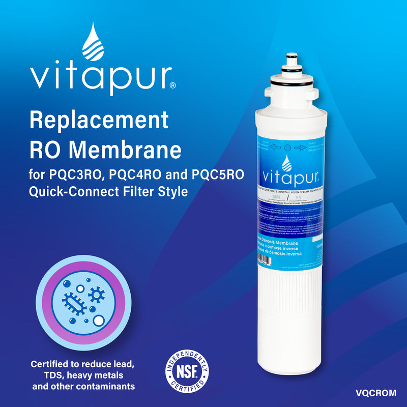 Vitapur Quick-Connect RO Membrane Under Sink Filtration Vitapur   