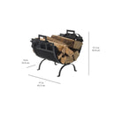 Pleasant Hearth - Log Holder with Canvas Tote Fireplace Accessories Pleasant Hearth   