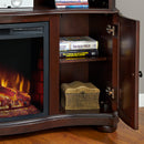 Pleasant Hearth - Merrill Electric Media Fireplace - Merlot Finish Electric Fireplaces Pleasant Hearth   