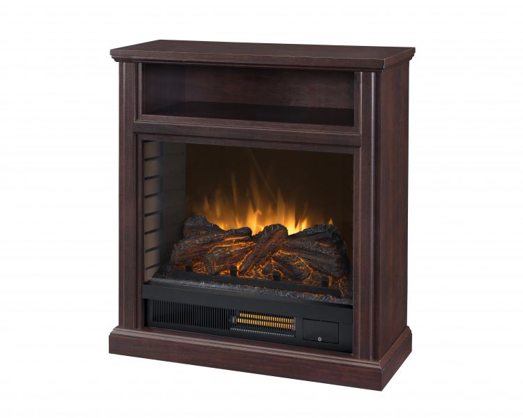 30" Parkdale Mobile Infrared Media Electric Fireplace-Cherry Electric Fireplaces Pleasant Hearth   