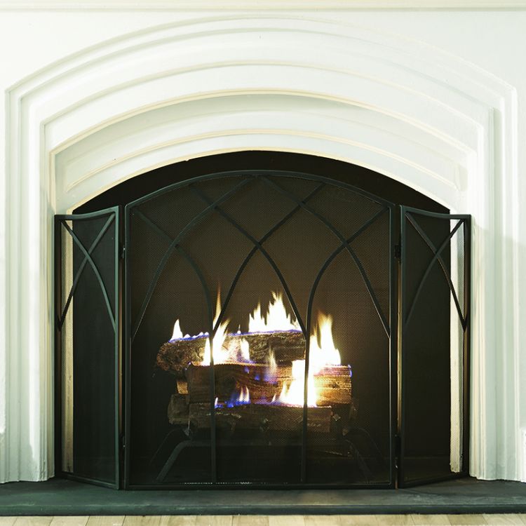 Pleasant Hearth - Gothic Fireplace Screen Fireplace Accessories Pleasant Hearth   