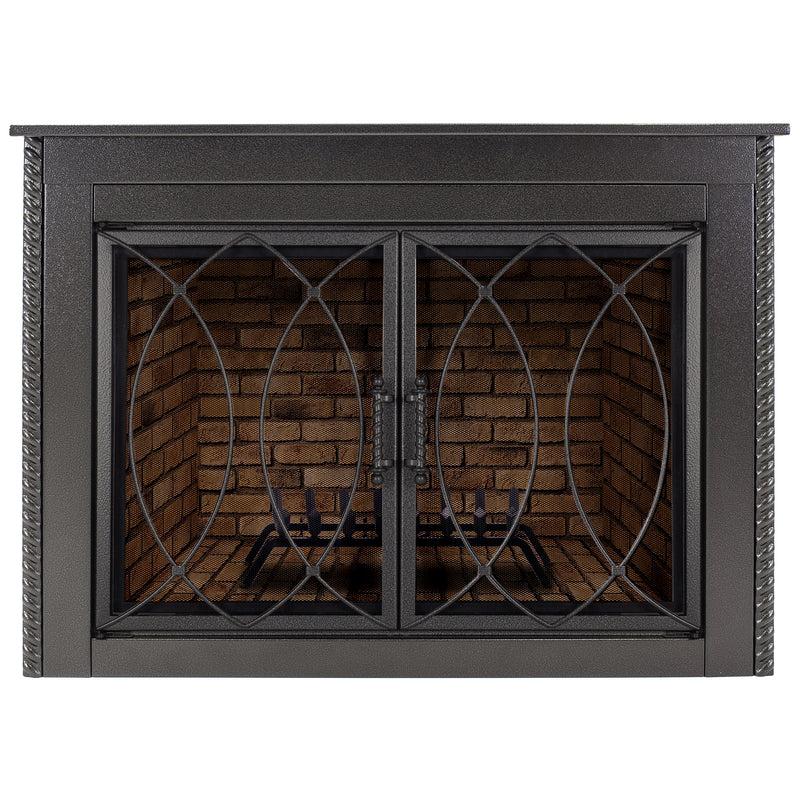 Pleasant Hearth Amhearst Collection Fireplace Glass Doors Glass Doors Pleasant Hearth   