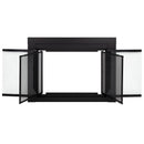 Pleasant Hearth - Alpine Glass Firescreen Black Glass Doors Pleasant Hearth   