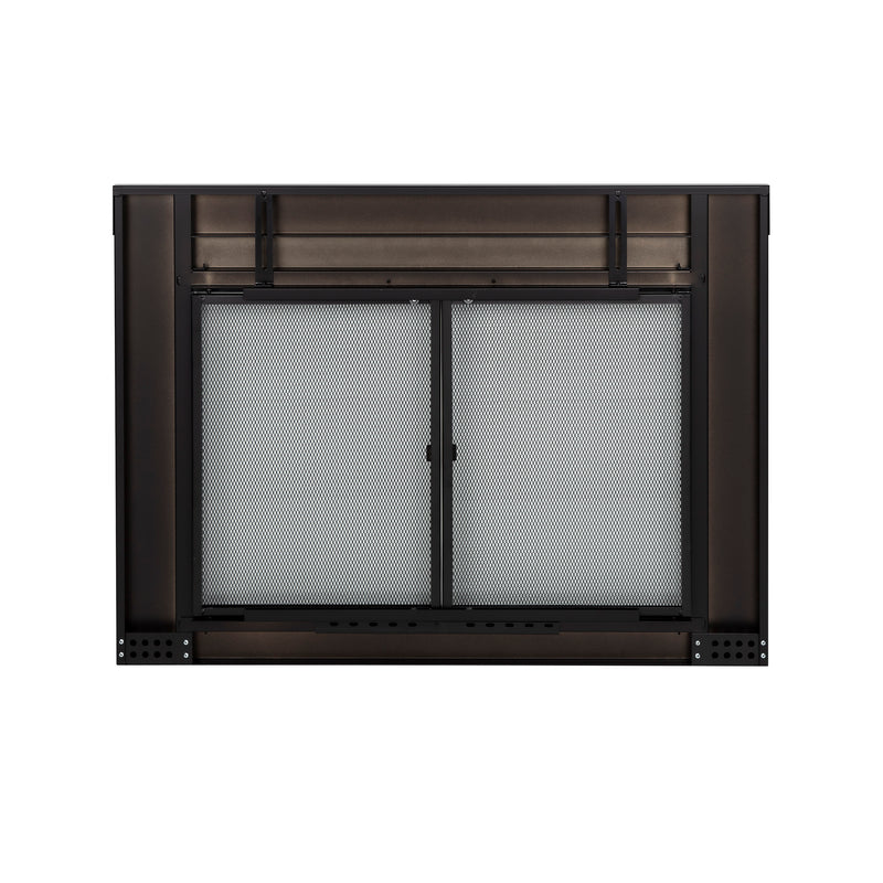Pleasant Hearth Fillmore Large 32.5 by 43 in. Opening Glass Fireplace Pleasant Hearth Fillmore Large 32.5 by 43 in. Opening Glass Fireplace